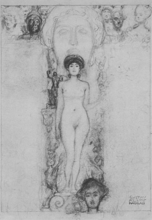 Drawing by Gustav Klimt