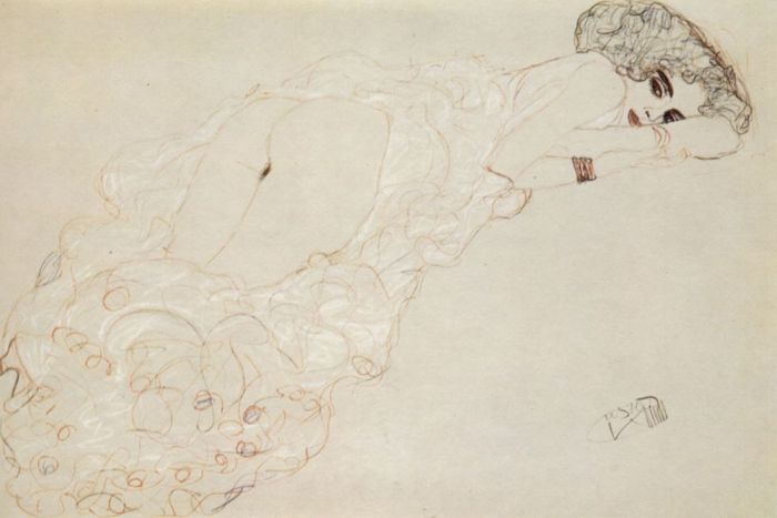 Drawing by Gustav Klimt
