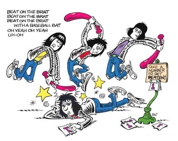 The Ramones in the style of Dr. Seuss