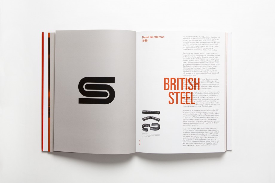 Spread from “TM: The Untold Stories Behind 29 Classic Logos” by Mark Sinclair