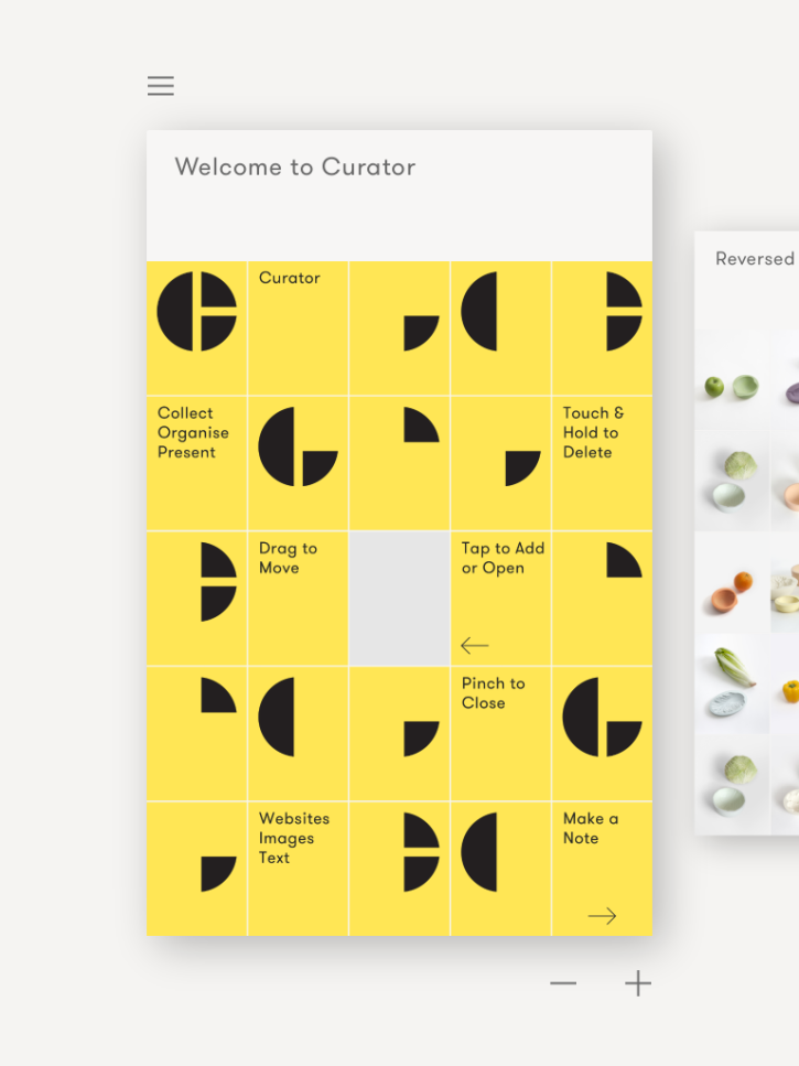 Curator for iPad
