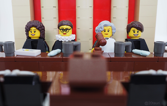 Women of SCOTUS in LEGO
