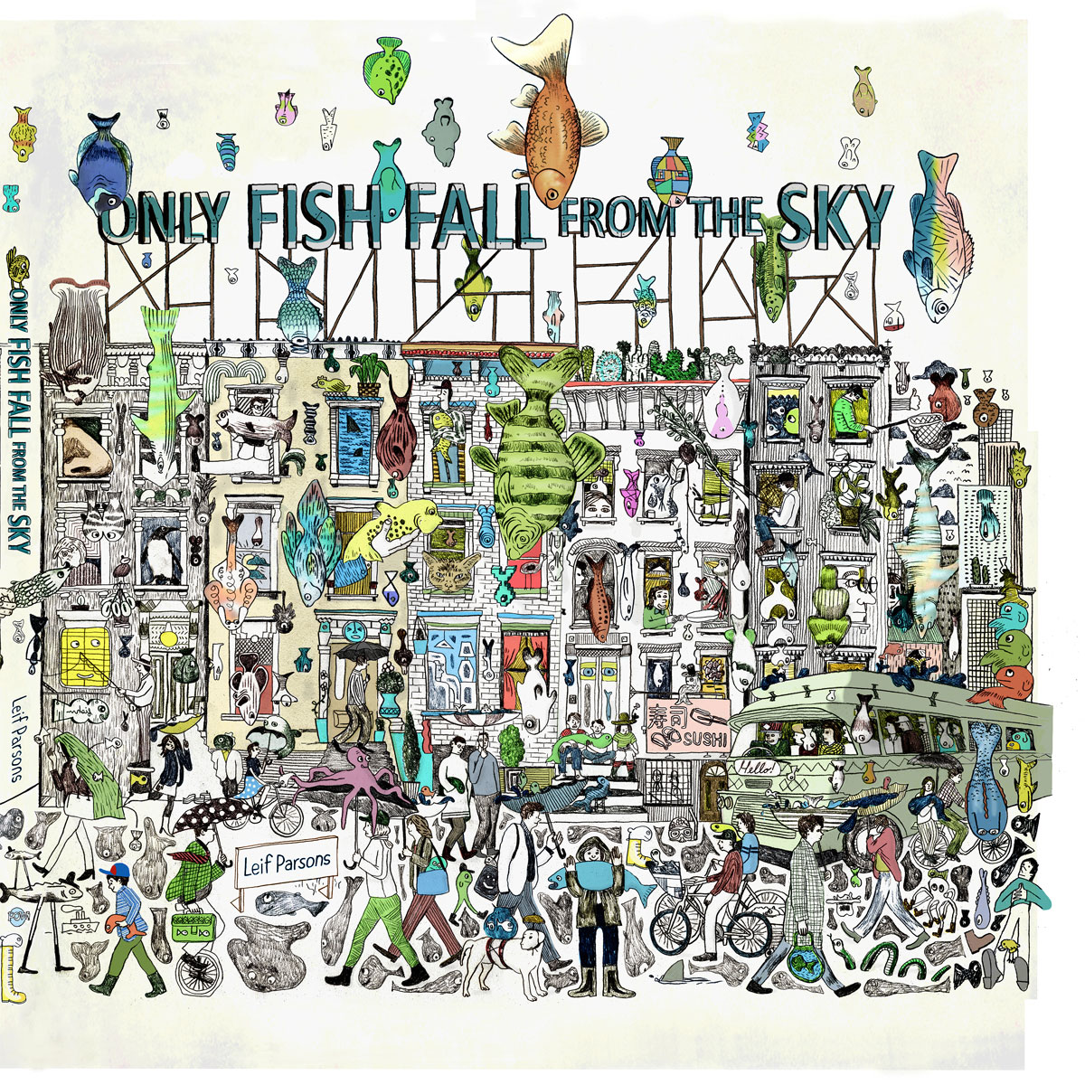 Cover for “Only Fish Fall from the Sky” by Leif Parsons