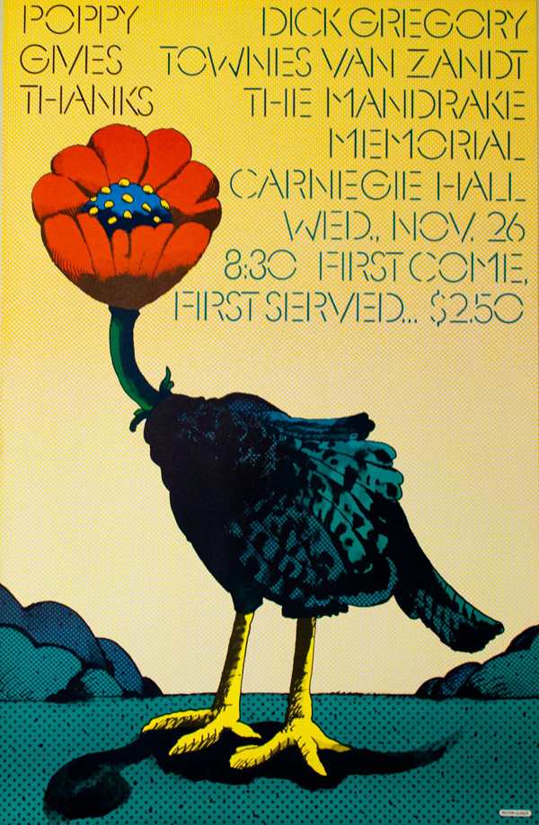 Milton Glaser Poster for Carnegie Hall 1967