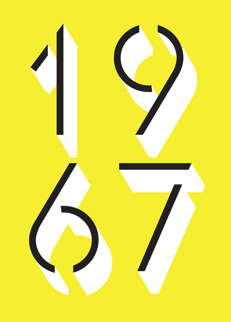 F37 Glaser Stencil “1967” Type Sample