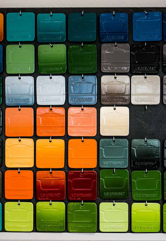 Le Creuset Color Enamel Swatches