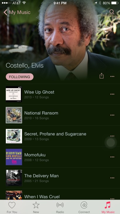 Elvis Costello on Apple Music