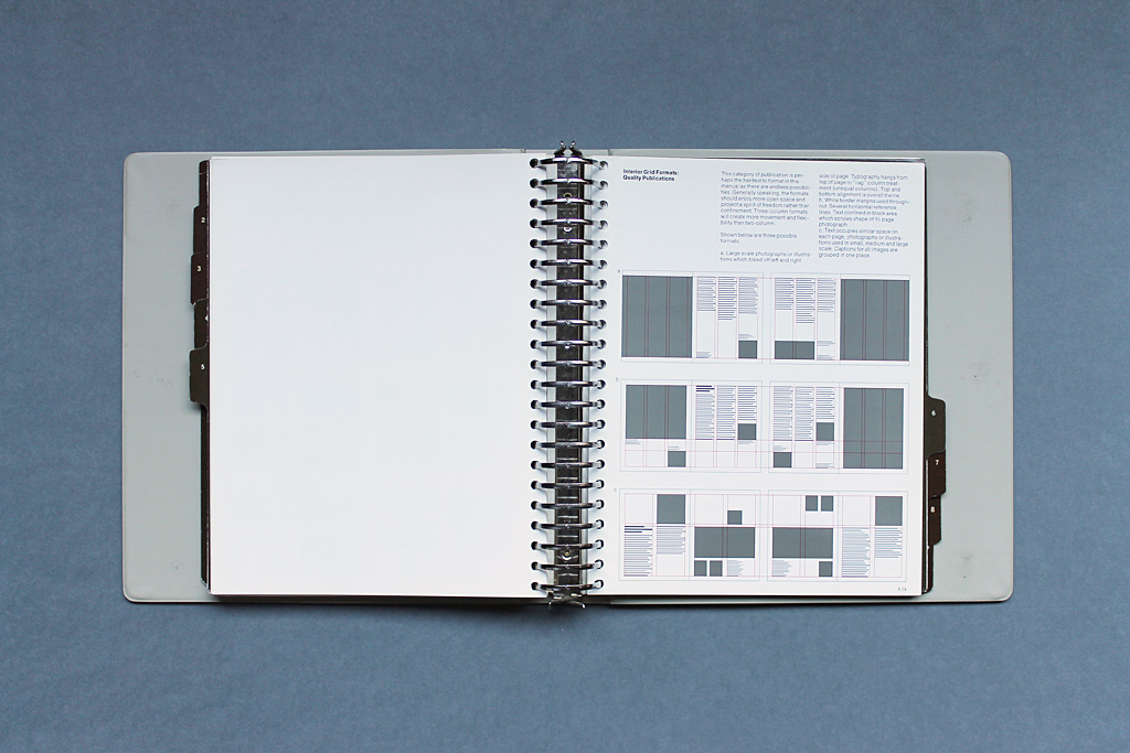 Detail of a Page from Original Danne & Blackburn NASA Graphic Standards Manual