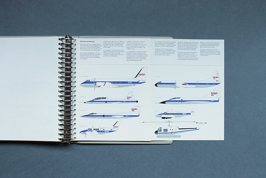 Detail of a Page from Original Danne & Blackburn NASA Graphic Standards Manual