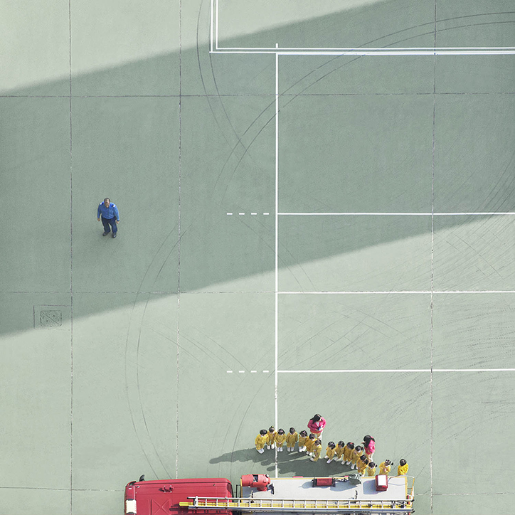 Chai Wan Fire Station from Above by Chan Dick