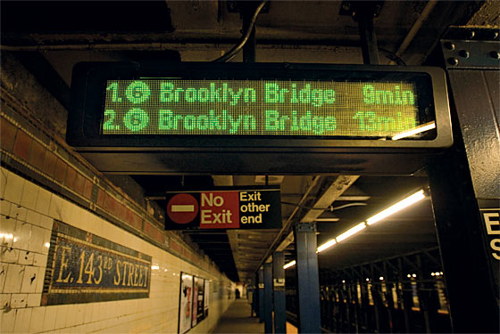 NYC Subway Countdown Clock