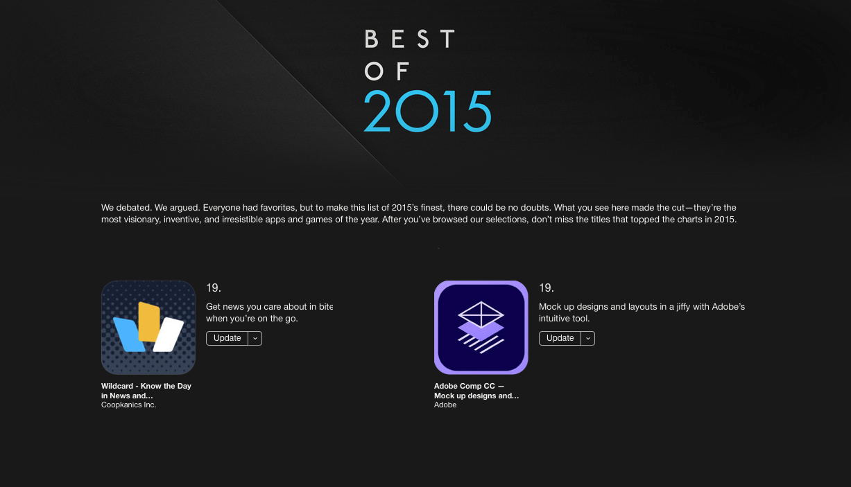 Apple’s Best of 2015 for iPhone and iPad