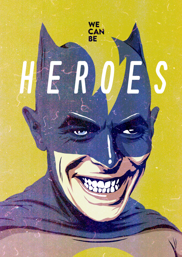 David Bowie x Batman by Butcher Billy