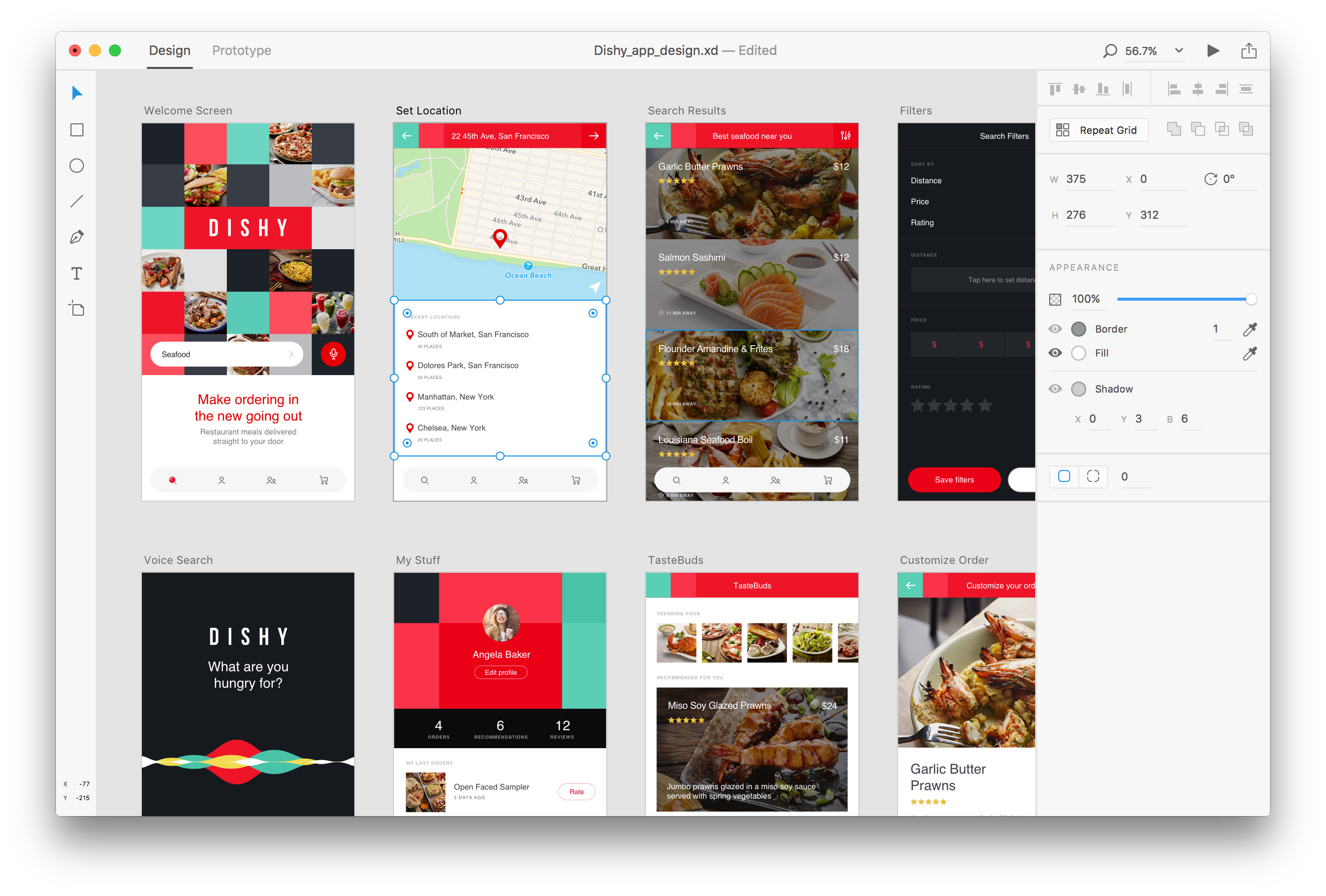 Adobe XD User Interface