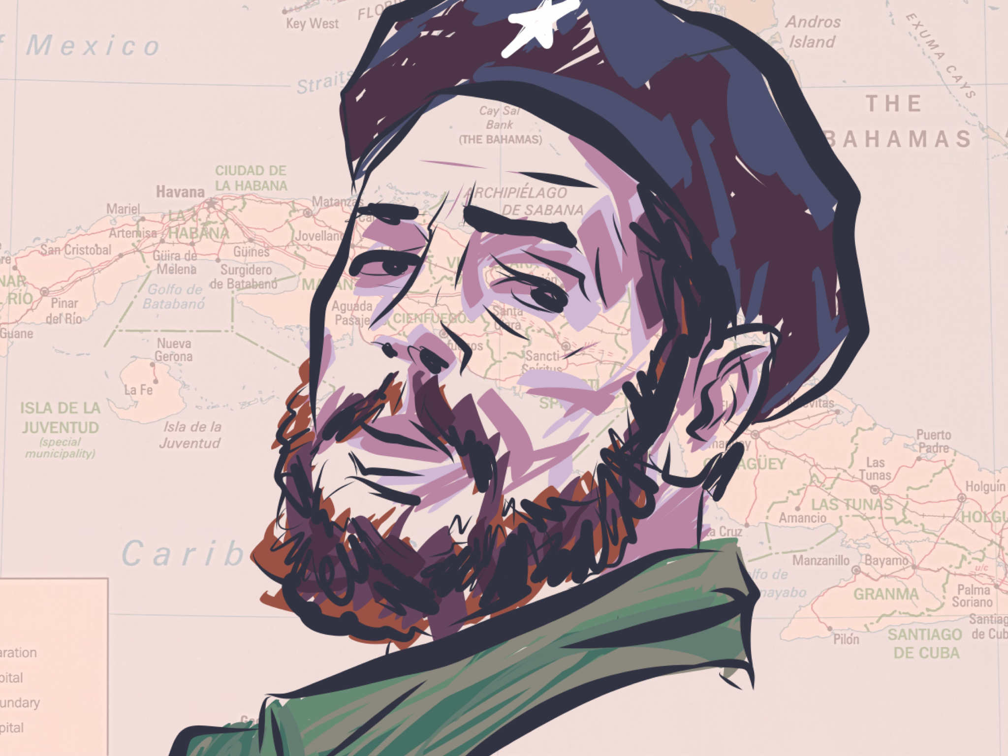 Che, Made with an Apple Pencil and Adobe Illustrator Draw