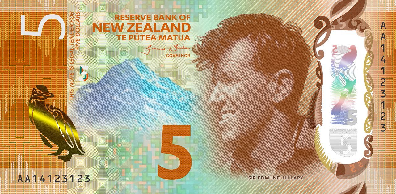 New Zealand’s $5 Bank Note