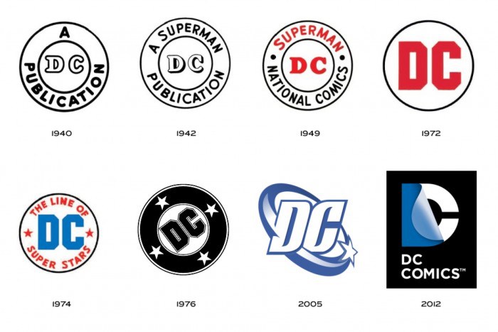 DC Logos Through History