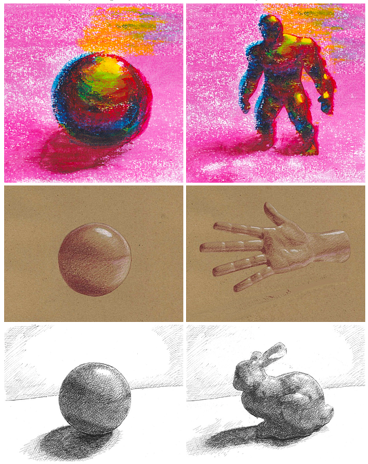 Examples of StyLit Renderings