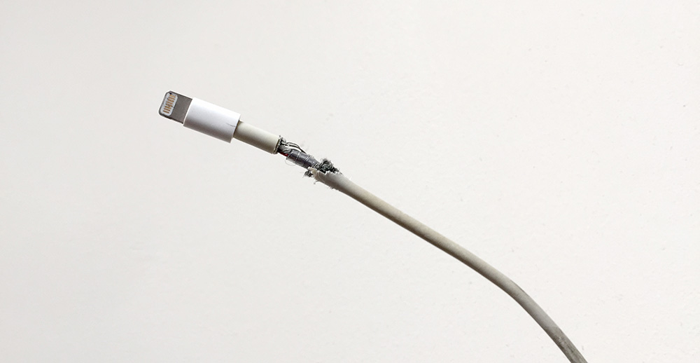 Frayed Lightning Cable