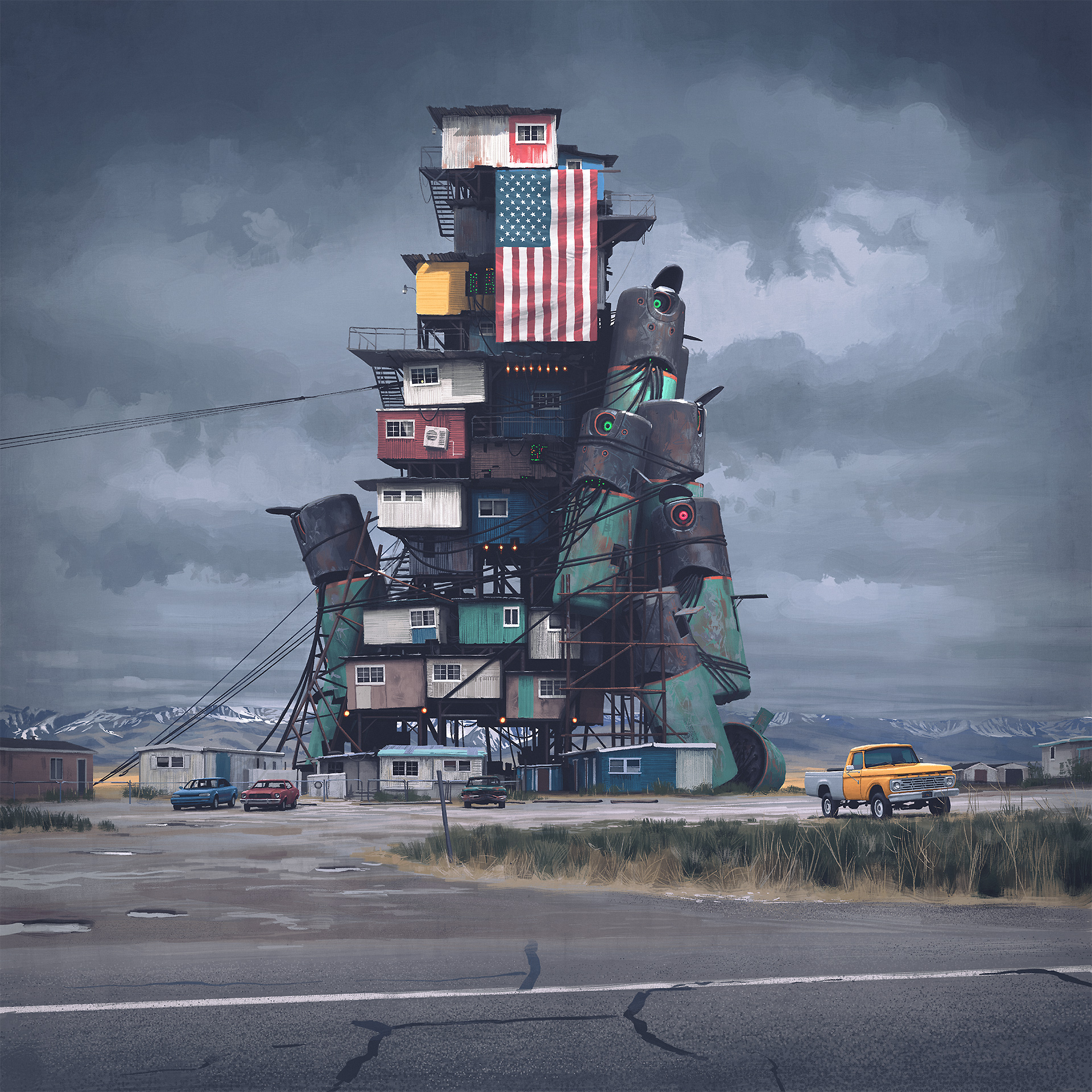 Painting by Simon Stålenhag