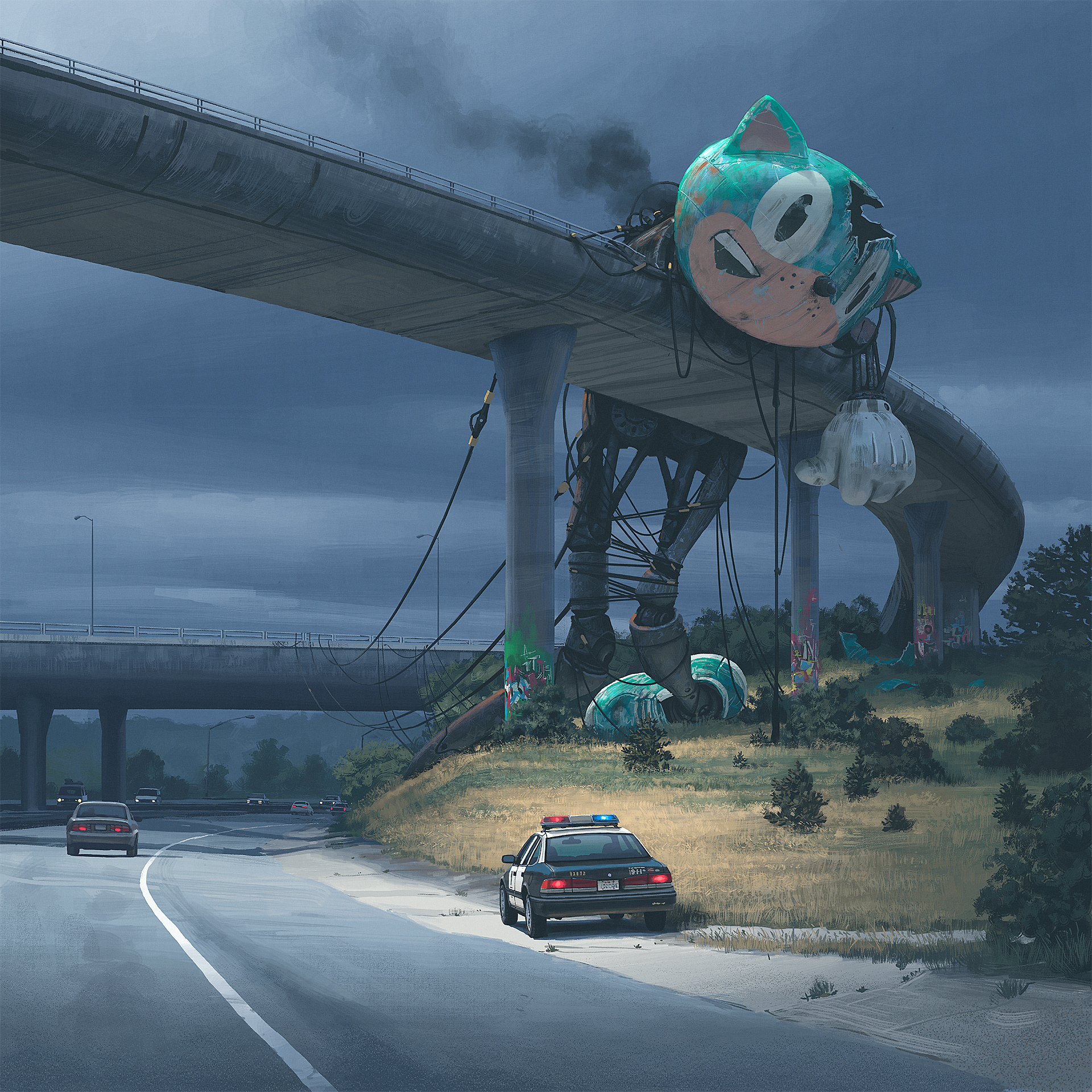 Painting by Simon Stålenhag