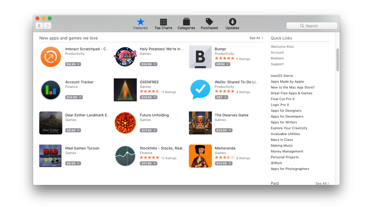 Bumpr in the Mac App Store