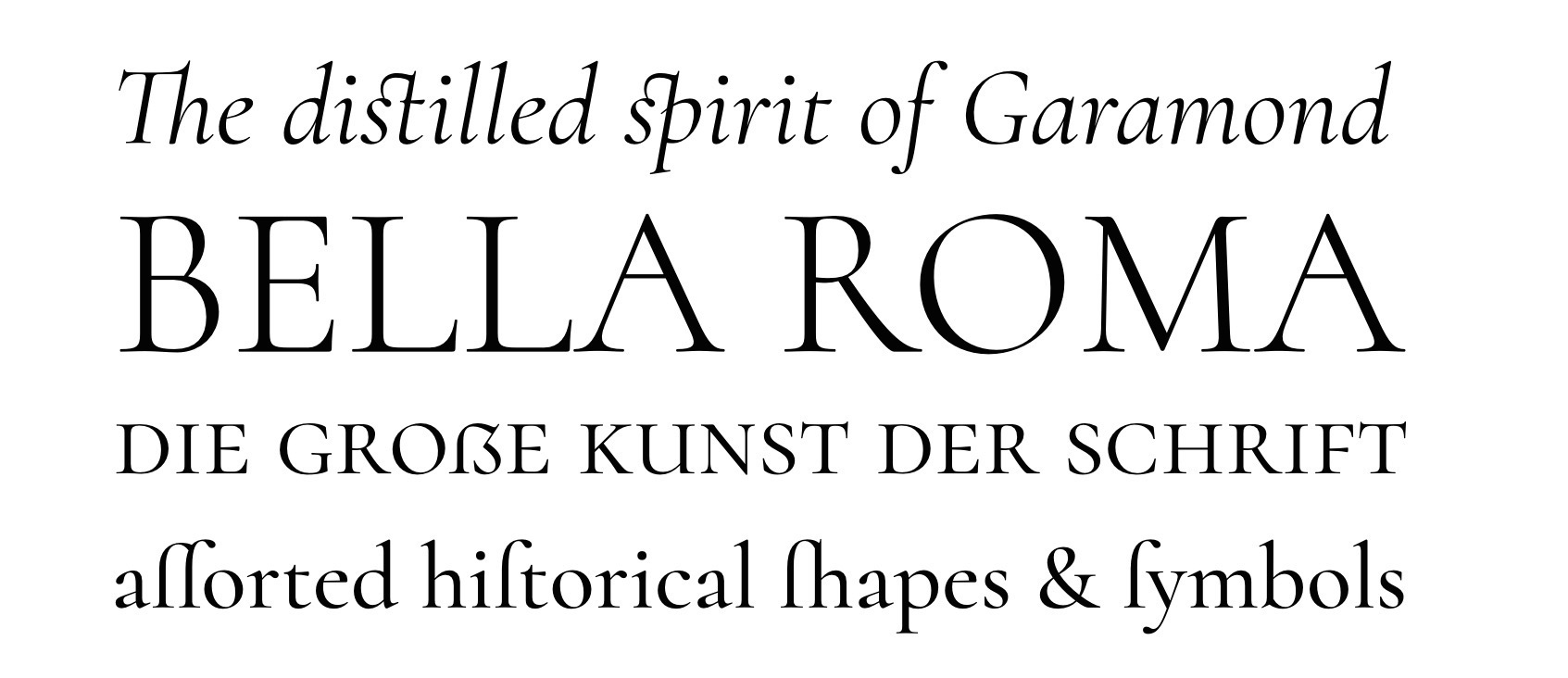 Sample of Cormorant Font