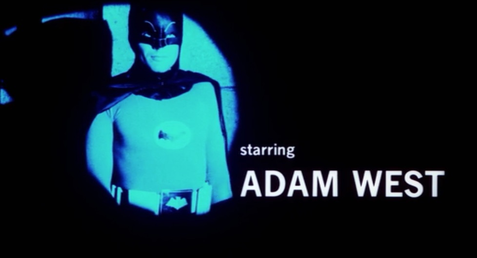 Adam West in “Batman” (1966) Feature Film Titles