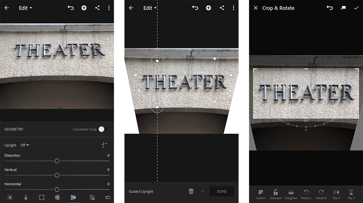 Fixing Photo Geometry in Lightroom