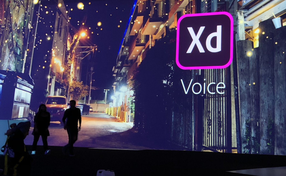A Slide Announcing Voice in Adobe XD
