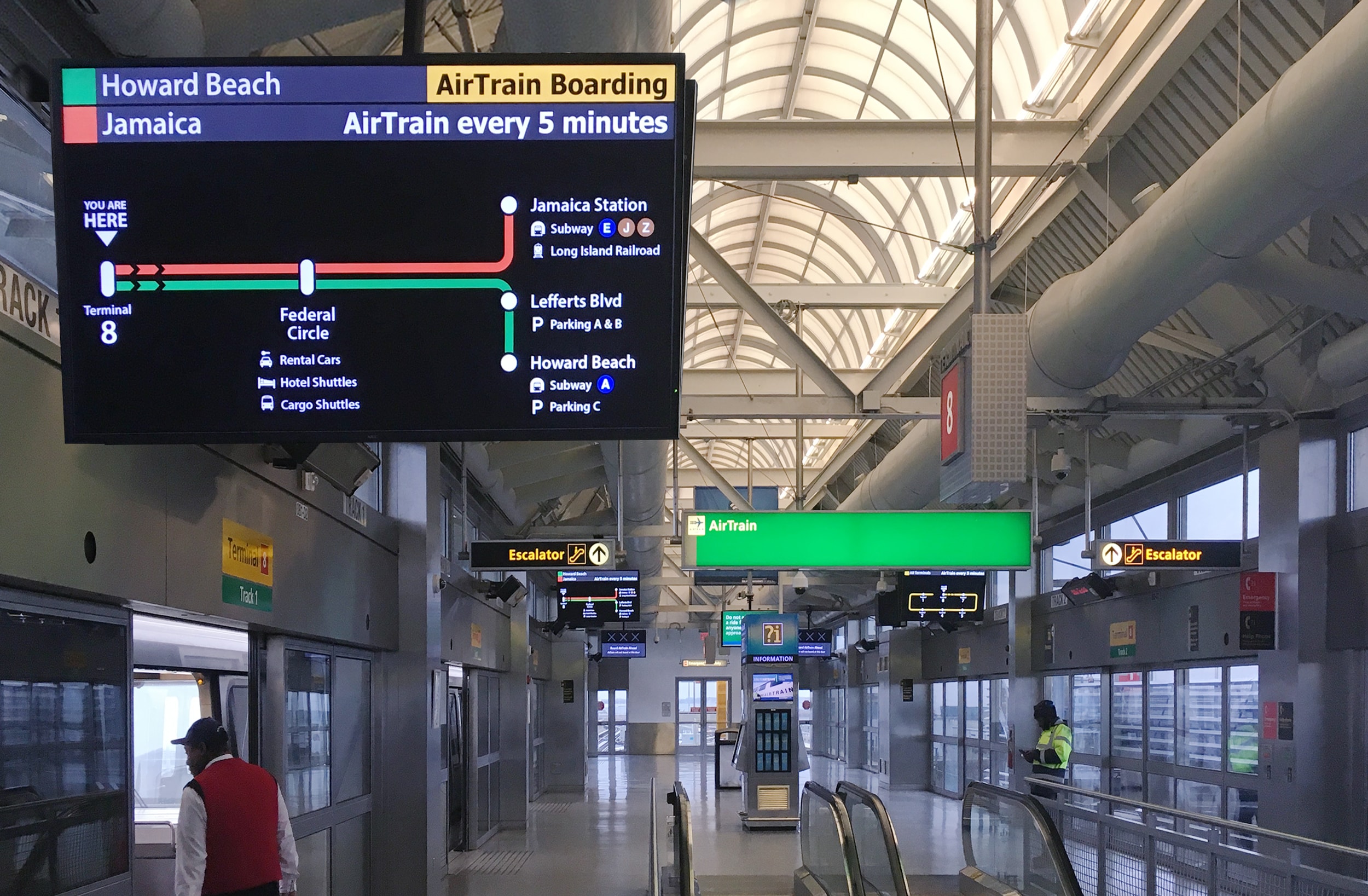 Proposed New AirTrain Signage by Adam Fisher-Cox
