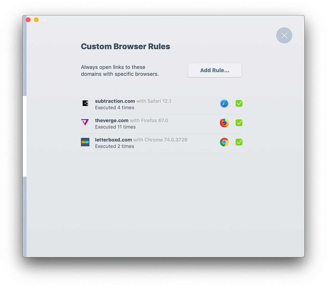 Custom Browser Rules in Bumpr