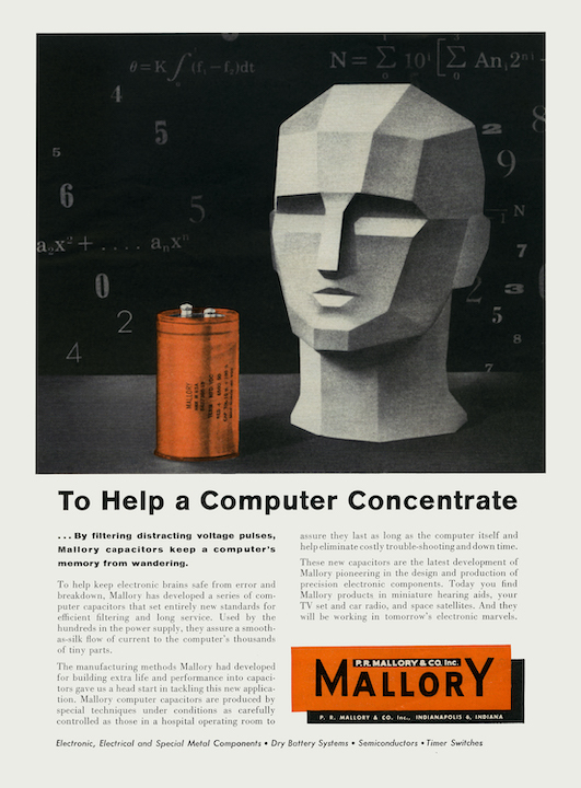 Ad for P.R. Mallory & Co. from “Do You Compute?”