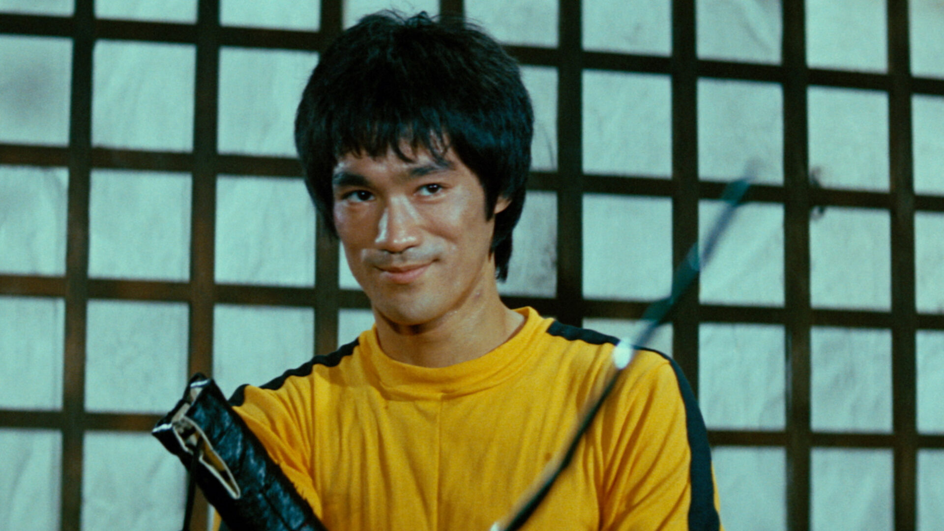 Still image of Bruce Lee from “Game of Death”